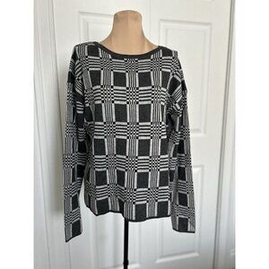 Lety & Me For Stitch Fix Sweater Womens Gray Long Sleeve Round Neck Pullover S